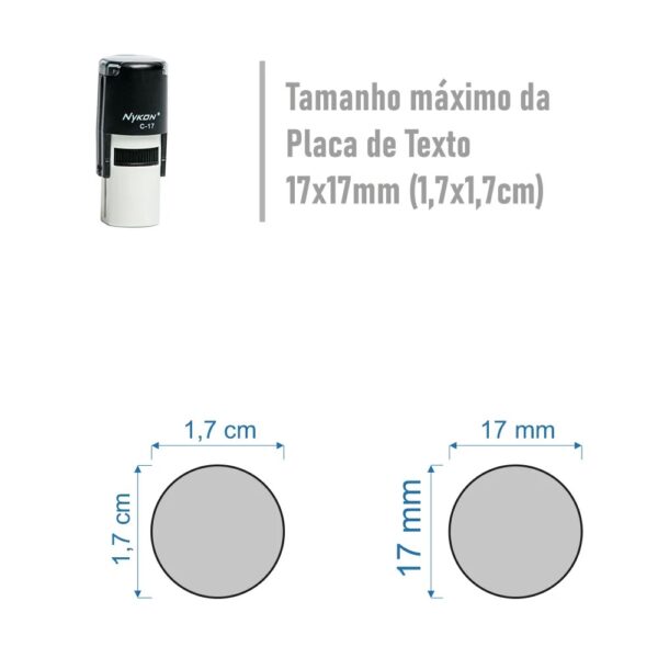 Carimbo Automático Nikon Premium C17 17mm - Image 3