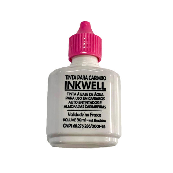 Tinta Inkwell para carimbo Rosa