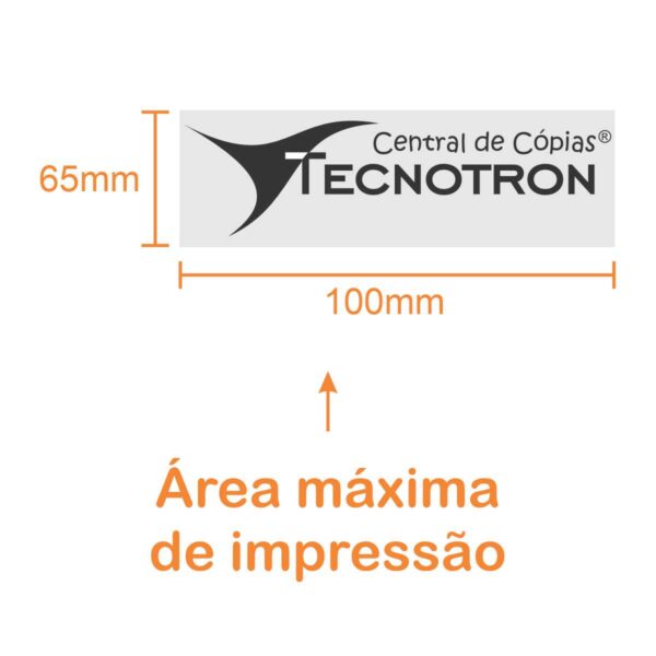 Carimbo manual base de madeira sem cabo 65x100mm - Image 2